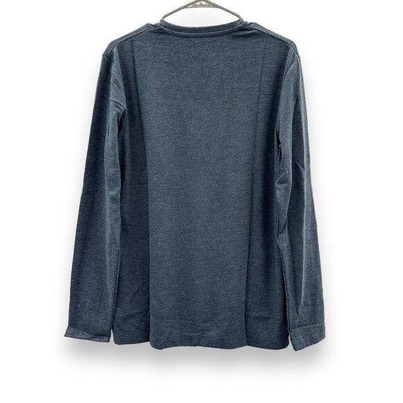 Level Ten LS Knit Long Sleeve Crewneck Tee Shirt in Navy Blue Sz S NEW‎ - Picture 2 of 6